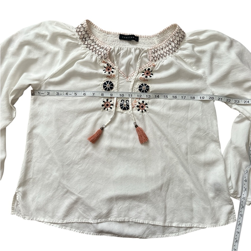 SANCTUARY Freya Boho Blouse in Muslin size L - Picture 5 of 6